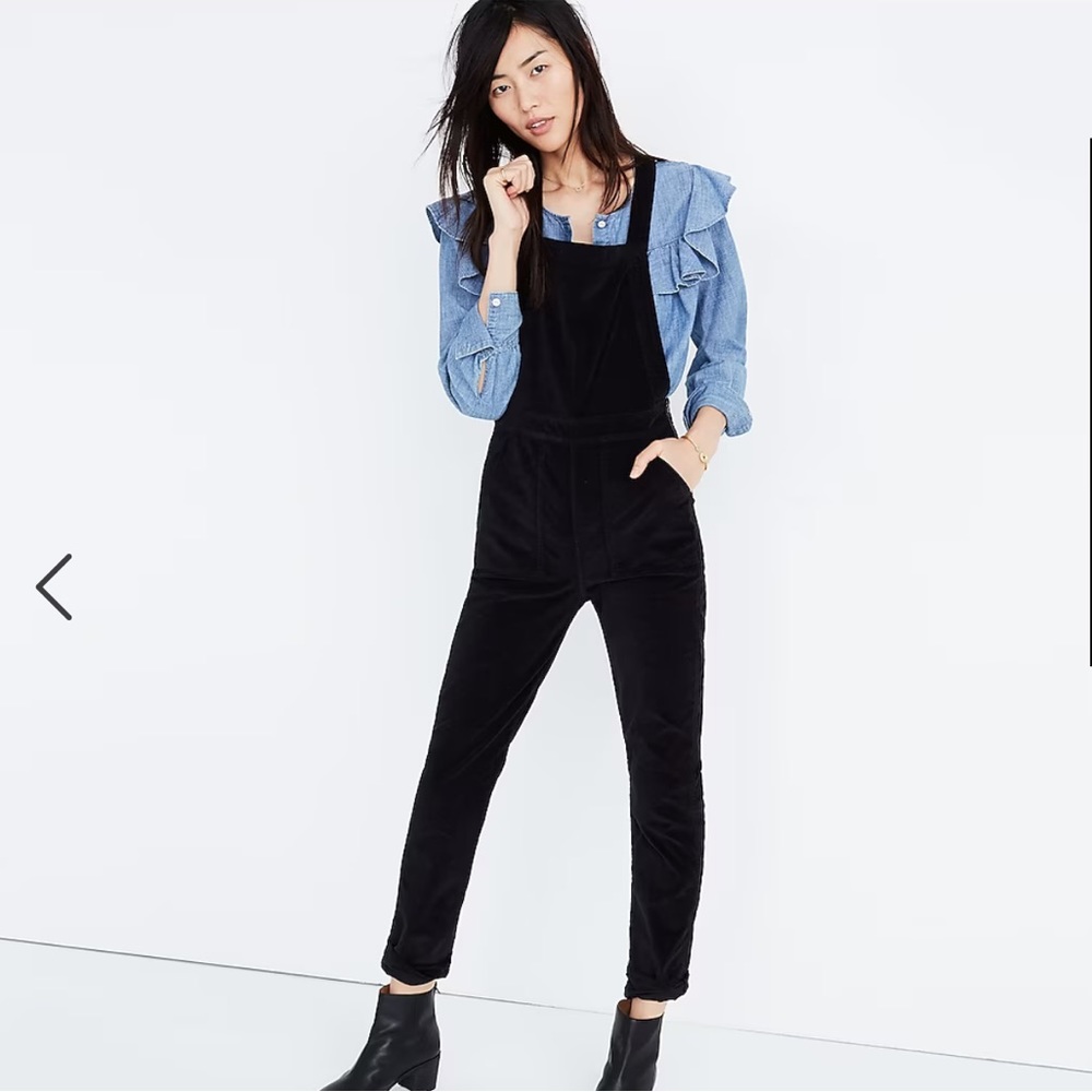 Madewell Skinny Overalls Velvet